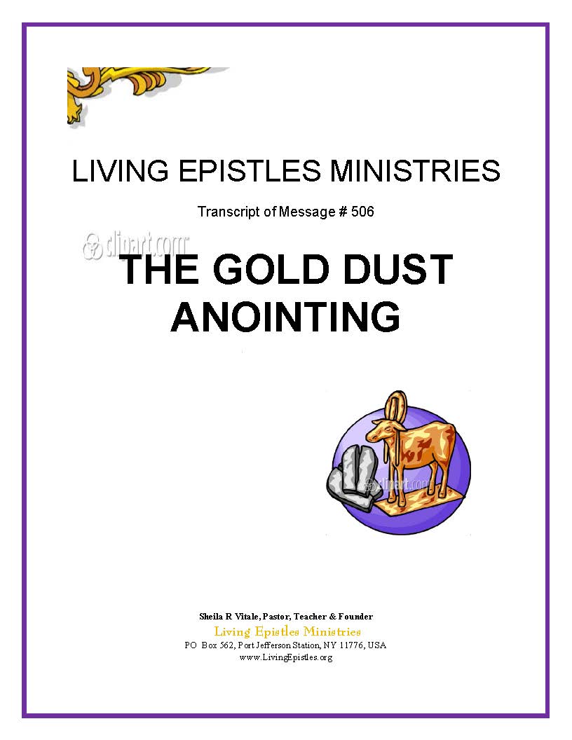 Gold Dust Anointing 022216 Cover